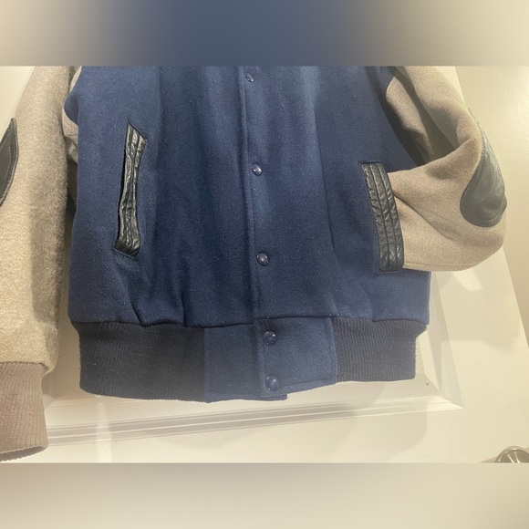 VINTAGE Trucking LTD CANADA Wool & Leather SPORTSWEAR BOMBER JACKETS Sz Large - Picture 6 of 15